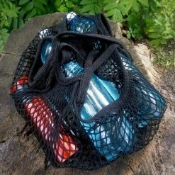 BRIDAY 4 Pcs Filets De Provisions Cabas En Maille Pour Courses Sac De Shopping Réutilisable Pour Légumes Fruits Sacs Tissés Écologique Biologique Pour Cuisine Maison Boutique Avec -Petit rangement Soldes Magasin 43150252 5