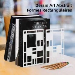 TANABATA Serre Livre Serre Livre,Serre Livres Blanc, Cale Livre En Métal, Serre-Livres, Innovant Presse Livre(1 Paire)- Bloc Livre Pour Enfants, Bureaux, Écoles, Salons, Librairie Et Bibliothèque 10 TANABATA Serre Livre Serre Livre,Serre Livres Blanc, Cale Livre En Métal, Serre-Livres, Innovant Presse Livre(1 Paire)- Bloc Livre Pour Enfants, Bureaux, Écoles, Salons, Librairie Et Bibliothèque -Petit rangement Soldes Magasin 43186566 4