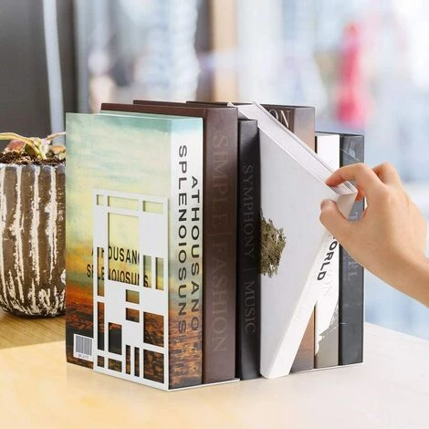 TANABATA Serre Livre Serre Livre,Serre Livres Blanc, Cale Livre En Métal, Serre-Livres, Innovant Presse Livre(1 Paire)- Bloc Livre Pour Enfants, Bureaux, Écoles, Salons, Librairie Et Bibliothèque 7 TANABATA Serre Livre Serre Livre,Serre Livres Blanc, Cale Livre En Métal, Serre-Livres, Innovant Presse Livre(1 Paire)- Bloc Livre Pour Enfants, Bureaux, Écoles, Salons, Librairie Et Bibliothèque – Image 5
