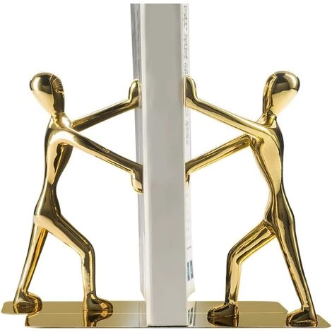 TANABATA Serre Livre Très Résistant En Acier Inoxydable Homme Serre-livres Antidérapante Serre-livres Art Serre-livres, 1 paire (Glod) 3 TANABATA Serre Livre Très Résistant En Acier Inoxydable Homme Serre-livres Antidérapante Serre-livres Art Serre-livres, 1 paire (Glod)