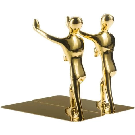 TANABATA Serre Livre Très Résistant En Acier Inoxydable Homme Serre-livres Antidérapante Serre-livres Art Serre-livres, 1 paire (Glod) 4 TANABATA Serre Livre Très Résistant En Acier Inoxydable Homme Serre-livres Antidérapante Serre-livres Art Serre-livres, 1 paire (Glod) – Image 2