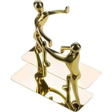 TANABATA Serre Livre Très Résistant En Acier Inoxydable Homme Serre-livres Antidérapante Serre-livres Art Serre-livres, 1 paire (Glod) 5 TANABATA Serre Livre Très Résistant En Acier Inoxydable Homme Serre-livres Antidérapante Serre-livres Art Serre-livres, 1 paire (Glod) – Image 3