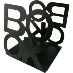 TANABATA Serre Livre Serre-livres En Forme De Livre Antidérapant - Pour La Maison, Le Bureau, La Cuisine - Noir -Petit rangement Soldes Magasin 43186675 3