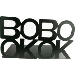 TANABATA Serre Livre Serre-livres En Forme De Livre Antidérapant - Pour La Maison, Le Bureau, La Cuisine - Noir -Petit rangement Soldes Magasin 43186675 4