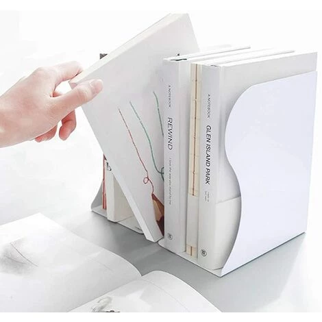 TANABATA Serre Livre Serre-livres En Métal Réglable Et Robuste Organiseur De Bureau Accessoires Bureau Scolaires Pour La Maison, Bureau, L'école, Bibliothèque, Imitation Bois 7 TANABATA Serre Livre Serre-livres En Métal Réglable Et Robuste Organiseur De Bureau Accessoires Bureau Scolaires Pour La Maison, Bureau, L'école, Bibliothèque, Imitation Bois – Image 5