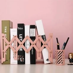 TANABATA Serre Livre Serre-livres En Métal Réglable Et Robuste Organiseur De Bureau Accessoires Bureau Scolaires Pour La Maison, Bureau, L'école, Bibliothèque, Imitation Bois 9 TANABATA Serre Livre Serre-livres En Métal Réglable Et Robuste Organiseur De Bureau Accessoires Bureau Scolaires Pour La Maison, Bureau, L'école, Bibliothèque, Imitation Bois -Petit rangement Soldes Magasin 43186702 3