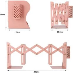 TANABATA Serre Livre Serre-livres En Métal Réglable Et Robuste Organiseur De Bureau Accessoires Bureau Scolaires Pour La Maison, Bureau, L'école, Bibliothèque, Imitation Bois 10 TANABATA Serre Livre Serre-livres En Métal Réglable Et Robuste Organiseur De Bureau Accessoires Bureau Scolaires Pour La Maison, Bureau, L'école, Bibliothèque, Imitation Bois -Petit rangement Soldes Magasin 43186702 4