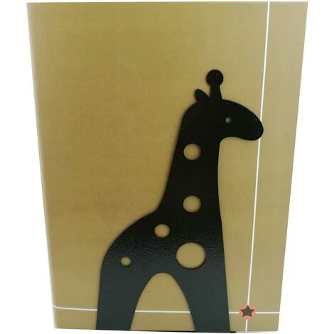 TANABATA Serre Livre Serre-livres En Fer Antidérapant En Forme De Girafe - 21 Cm - Pour Enfants, Bibliothèque, école, Bureau, Maison - Jaune 5 TANABATA Serre Livre Serre-livres En Fer Antidérapant En Forme De Girafe - 21 Cm - Pour Enfants, Bibliothèque, école, Bureau, Maison - Jaune â Image 3