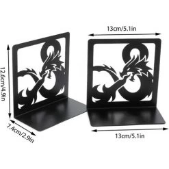 TANABATA Serre Livre Serre-livres CD Bibliothèque En Métal Non Glissant, Serre-livres, DVD, Livres Pour Enfants, Serre-livres Pour Magazines, Livres, CD, 130 X 130 X 68 Mm (noir) 9 TANABATA Serre Livre Serre-livres CD Bibliothèque En Métal Non Glissant, Serre-livres, DVD, Livres Pour Enfants, Serre-livres Pour Magazines, Livres, CD, 130 X 130 X 68 Mm (noir) -Petit rangement Soldes Magasin 43313477 3