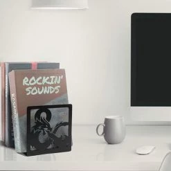 TANABATA Serre Livre Serre-livres CD Bibliothèque En Métal Non Glissant, Serre-livres, DVD, Livres Pour Enfants, Serre-livres Pour Magazines, Livres, CD, 130 X 130 X 68 Mm (noir) 10 TANABATA Serre Livre Serre-livres CD Bibliothèque En Métal Non Glissant, Serre-livres, DVD, Livres Pour Enfants, Serre-livres Pour Magazines, Livres, CD, 130 X 130 X 68 Mm (noir) -Petit rangement Soldes Magasin 43313477 4