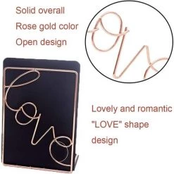 TANABATA Serre Livre 2pièCes Creative Metal Book Stand,éTagèRe En Fer Or Rose Support De Rangement Pour Papeterie Pour Bureau éTudiant Utilisé Pour Stocker Et Organiser De Bureau Et éTagèRes De Bricolage -Petit rangement Soldes Magasin 43313481 4