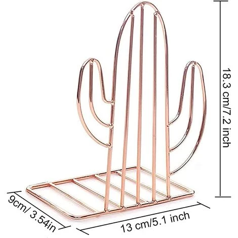 TANABATA Serre Livre Serre Livres En Métal De Forme Créative Serre Livres De Style Nordique Book Rack Serre Livres Serre Livres Décoratifs Modernes Mignon Cactu Or Rose Pour Organiser Des Livres Magazines CD 2 Pièces 5 TANABATA Serre Livre Serre Livres En Métal De Forme Créative Serre Livres De Style Nordique Book Rack Serre Livres Serre Livres Décoratifs Modernes Mignon Cactu Or Rose Pour Organiser Des Livres Magazines CD 2 Pièces – Image 3