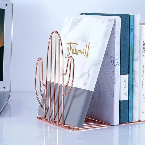 TANABATA Serre Livre Serre Livres En Métal De Forme Créative Serre Livres De Style Nordique Book Rack Serre Livres Serre Livres Décoratifs Modernes Mignon Cactu Or Rose Pour Organiser Des Livres Magazines CD 2 Pièces 6 TANABATA Serre Livre Serre Livres En Métal De Forme Créative Serre Livres De Style Nordique Book Rack Serre Livres Serre Livres Décoratifs Modernes Mignon Cactu Or Rose Pour Organiser Des Livres Magazines CD 2 Pièces – Image 4