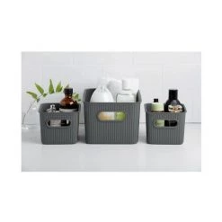 PLASTICOS TATAY Panier De Rangement Baobab M Anthracite Tatay -Petit rangement Soldes Magasin 43390130 2