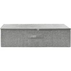 VidaXL Boîte De Rangement Tissu 70x40x18 Cm Gris - Gris -Petit rangement Soldes Magasin 43443295 3