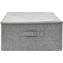 VidaXL Boîte De Rangement Tissu 70x40x18 Cm Gris - Gris -Petit rangement Soldes Magasin 43443295 4