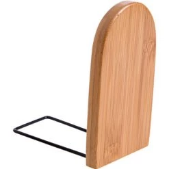 2pcs Serre-Livres En Bambou Support De Stockage Betterlife， De Livre Presse-Livres Pour Rangement De Livre Magazine Antidérapant Organisateur Pour Bibliothèque Bureau Ecole Maison Décoration Et Cadeau