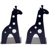 Kueatily Serre-livres En Métal Antidérapant En Forme De Girafe - 21 Cm - Pour Enfants - Pour Bibliothèque, école, Bureau, Maison, étude - Noir -Petit rangement Soldes Magasin 43712832 1