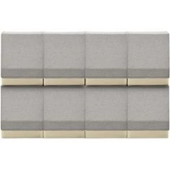 VidaXL Boîtes De Rangement Empilables Avec Couvercle 8 Pcs Tissu - Gris 9 VidaXL Boîtes De Rangement Empilables Avec Couvercle 8 Pcs Tissu - Gris -Petit rangement Soldes Magasin 44398600 3