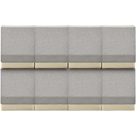 VidaXL Boîtes De Rangement Empilables Avec Couvercle 8 Pcs Tissu - Gris 5 VidaXL Boîtes De Rangement Empilables Avec Couvercle 8 Pcs Tissu - Gris – Image 3