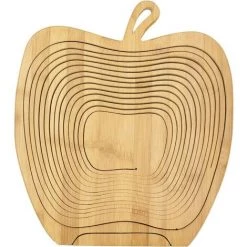 BARES Panier Pliable En Bambou Bol Décoratif, Bol De Fruits, En Bois Apple -Petit rangement Soldes Magasin 44486368 2