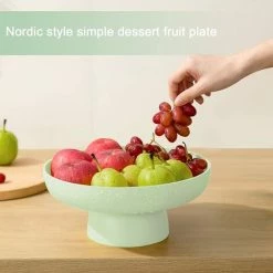 BARES Bol à Fruits Corbeille Decorative Multifonction En Plastique Corbeille Dessert Plateau De Service Pour Biscuits Cuisine Table à Manger DéCoration -Petit rangement Soldes Magasin 44486399 3
