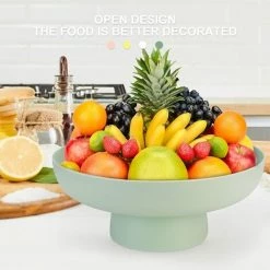 BARES Bol à Fruits Corbeille Decorative Multifonction En Plastique Corbeille Dessert Plateau De Service Pour Biscuits Cuisine Table à Manger DéCoration -Petit rangement Soldes Magasin 44486399 4