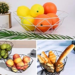 BARES 2 Pcs Corbeille à Fruits Filaire Corbeille à Fruits Stockage En Fer Forgé Panier Fruit En Fer Forgé Corbeille à Fruits Métal Creux Corbeille Simple Panier Fruit Bol à Fruits En Fer Pour Maison Salon -Petit rangement Soldes Magasin 44486409 5