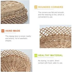 BARES Corbeille De Fruits, Corbeille à Fruits En Fil, Le Panier De Fruits Tissé à La Main Convient Aux Fruits Et Légumes, Beaux Et élégants (30 X 22 X 8cm) 9 BARES Corbeille De Fruits, Corbeille à Fruits En Fil, Le Panier De Fruits Tissé à La Main Convient Aux Fruits Et Légumes, Beaux Et élégants (30 X 22 X 8cm) -Petit rangement Soldes Magasin 44486419 3