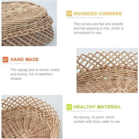 BARES Corbeille De Fruits, Corbeille à Fruits En Fil, Le Panier De Fruits Tissé à La Main Convient Aux Fruits Et Légumes, Beaux Et élégants (30 X 22 X 8cm) 5 BARES Corbeille De Fruits, Corbeille à Fruits En Fil, Le Panier De Fruits Tissé à La Main Convient Aux Fruits Et Légumes, Beaux Et élégants (30 X 22 X 8cm) – Image 3