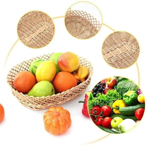 BARES Corbeille De Fruits, Corbeille à Fruits En Fil, Le Panier De Fruits Tissé à La Main Convient Aux Fruits Et Légumes, Beaux Et élégants (30 X 22 X 8cm) 6 BARES Corbeille De Fruits, Corbeille à Fruits En Fil, Le Panier De Fruits Tissé à La Main Convient Aux Fruits Et Légumes, Beaux Et élégants (30 X 22 X 8cm) – Image 4