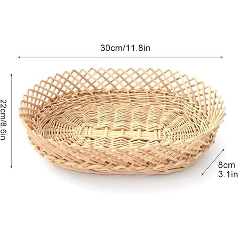BARES Corbeille De Fruits, Corbeille à Fruits En Fil, Le Panier De Fruits Tissé à La Main Convient Aux Fruits Et Légumes, Beaux Et élégants (30 X 22 X 8cm) 7 BARES Corbeille De Fruits, Corbeille à Fruits En Fil, Le Panier De Fruits Tissé à La Main Convient Aux Fruits Et Légumes, Beaux Et élégants (30 X 22 X 8cm) – Image 5