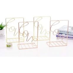 BRIDAY Serre-livres De Style Minimaliste Créatif Support De Livres Réglable En Métal Support De Livre De Bureau Serre-livres-Amour, Or 9 BRIDAY Serre-livres De Style Minimaliste Créatif Support De Livres Réglable En Métal Support De Livre De Bureau Serre-livres-Amour, Or -Petit rangement Soldes Magasin 44497878 3