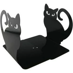 BRIDAY 1 Paio Di Fermalibri Con Gatto Persiano Vivido E Adorabile Per Mensole Statua Di Gatto Fermalibri In Metallo Decorativo Animale (nero) 10 BRIDAY 1 Paio Di Fermalibri Con Gatto Persiano Vivido E Adorabile Per Mensole Statua Di Gatto Fermalibri In Metallo Decorativo Animale (nero) -Petit rangement Soldes Magasin 44497879 4