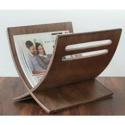 DéCOSHOP26 Porte Revue En Bois Rangement Magazines Marron 30x29x36 Cm - Marron