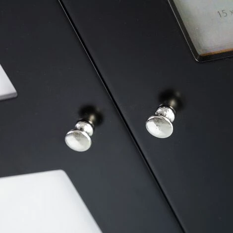 LOLA HOME Couvrir Comptoir En Bois Avec 2 Portes Noires 46x8x32 Cm 6 LOLA HOME Couvrir Comptoir En Bois Avec 2 Portes Noires 46x8x32 Cm – Image 4