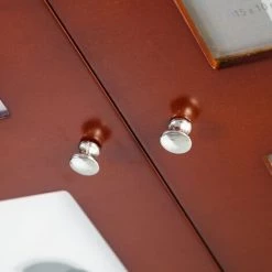 LOLA HOME Couverture De Comptoir En Bois Avec 2 Portes Marron 46x8x32 Cm -Petit rangement Soldes Magasin 44934381 4