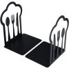 ELLE 1 Paire De Serre-livres Décoratifs En Métal Pour Livres De Cuisine, Fourchette, Couteau, Cuillère, Livre De Cuisine, Support De Livre De Cuisine, Cadeau De Pendaison De Crémaillère 1 ELLE 1 Paire De Serre-livres Décoratifs En Métal Pour Livres De Cuisine, Fourchette, Couteau, Cuillère, Livre De Cuisine, Support De Livre De Cuisine, Cadeau De Pendaison De Crémaillère -Petit rangement Soldes Magasin 45057642 1