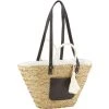 AUBRY GASPARD Sac En Jonc Beige - Beige