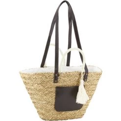 AUBRY GASPARD Sac En Jonc Beige - Beige