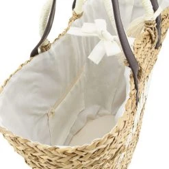 AUBRY GASPARD Sac En Jonc Madame Beige - Beige 8 AUBRY GASPARD Sac En Jonc Madame Beige - Beige -Petit rangement Soldes Magasin 45289952 3