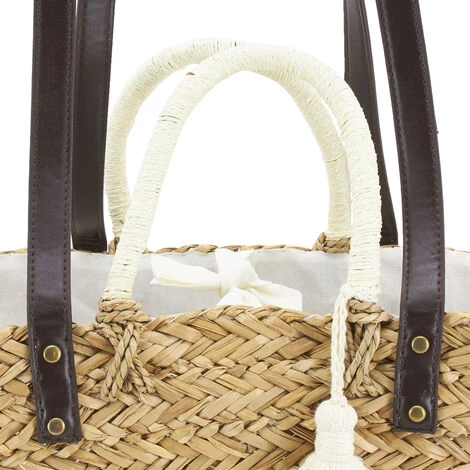 AUBRY GASPARD Sac En Jonc Madame Beige - Beige 6 AUBRY GASPARD Sac En Jonc Madame Beige - Beige – Image 4