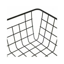 WADIGA Panier De Rangement Métal Noir - 35.5x29x15cm - Noir -Petit rangement Soldes Magasin 45293317 4