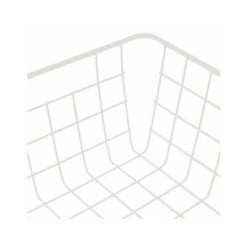WADIGA Panier De Rangement Métal Blanc - 35.5x29x15cm - Blanc -Petit rangement Soldes Magasin 45293319 4