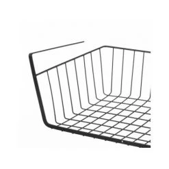 WADIGA Panier De Rangement à Suspendre Métal Noir - 40x24.5x14.5cm - Noir -Petit rangement Soldes Magasin 45293546 3