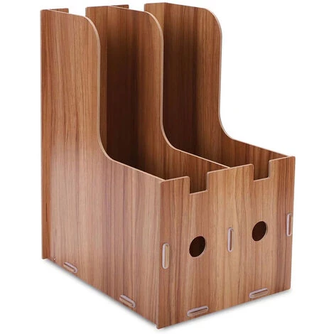 TINOR Porte-Revues En Bois Organiseur De Bureau Étagère à Livres Support Magazine Papier Document Livres Fichiers Journaux Stockage Boîte De Rangement 2 Compartiments Module De Classement 3 TINOR Porte-Revues En Bois Organiseur De Bureau Étagère à Livres Support Magazine Papier Document Livres Fichiers Journaux Stockage Boîte De Rangement 2 Compartiments Module De Classement