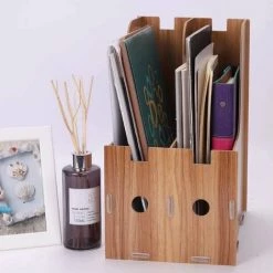 TINOR Porte-Revues En Bois Organiseur De Bureau Étagère à Livres Support Magazine Papier Document Livres Fichiers Journaux Stockage Boîte De Rangement 2 Compartiments Module De Classement 11 TINOR Porte-Revues En Bois Organiseur De Bureau Étagère à Livres Support Magazine Papier Document Livres Fichiers Journaux Stockage Boîte De Rangement 2 Compartiments Module De Classement -Petit rangement Soldes Magasin 45301053 5