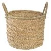 ATMOSPHERA, CRŽATEUR D'INTŽRIEUR Panier De Rangement à Anses "Seagrass" 27cm Naturel -Petit rangement Soldes Magasin 45416331 1