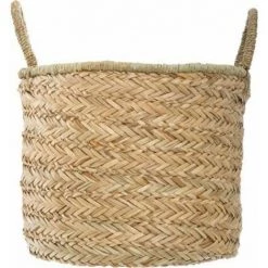 ATMOSPHERA, CRŽATEUR D'INTŽRIEUR Panier De Rangement à Anses "Seagrass" 27cm Naturel -Petit rangement Soldes Magasin 45416331 2