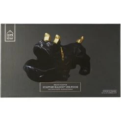 THE HOME DECO FACTORY Vide Poche Bouledogue Debout Origami Noir Et Doré - Noir Et Doré -Petit rangement Soldes Magasin 45431582 4